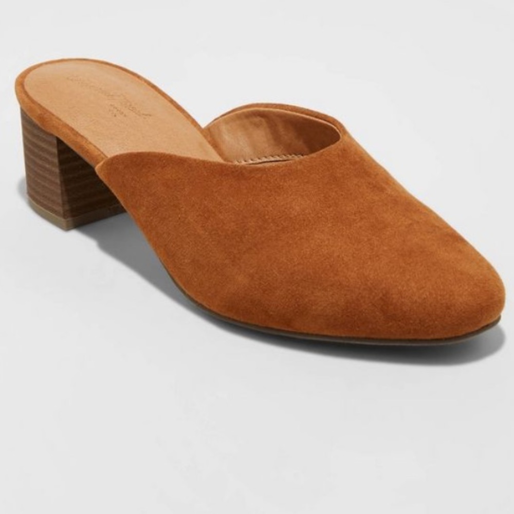Cognac heeled mules - Picture 2 of 2